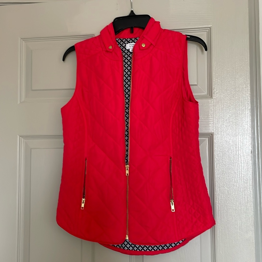 Red “Lightweight” Quilted Vest.
